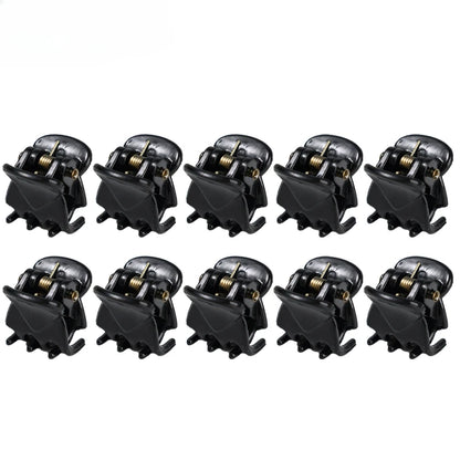 Mini Black Hair Claw Clips Set – Plastic Ponytail Holder for Women, Girls & Kids (10/20/30Pcs)