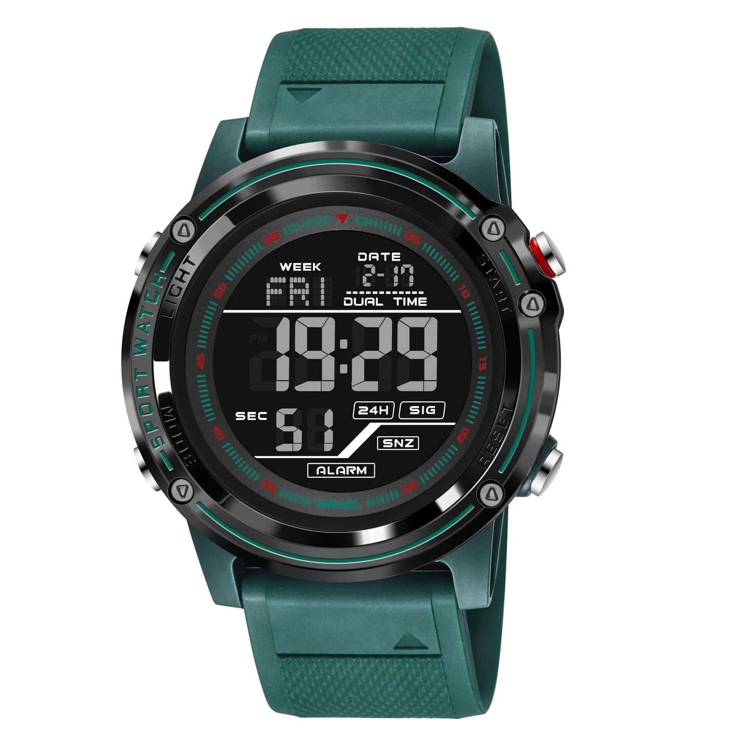 Digital Watches for Men  50m Waterproof  Sports Watches LED Big Dail Display Digital Stopwatch 8125 LED Watch Men's Wristwatches