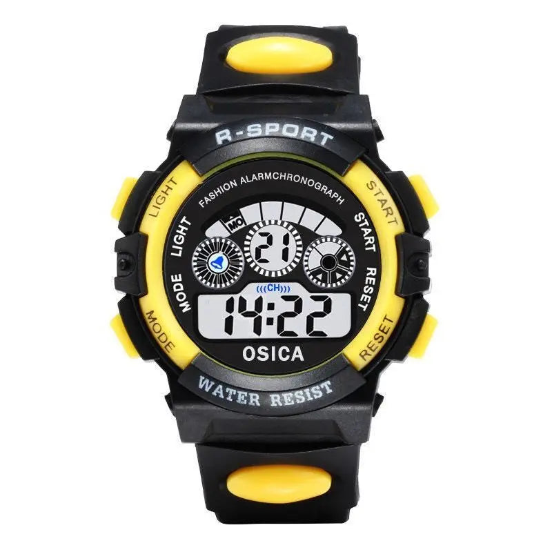 Electronic Watch for Boys Girls Children Luminous Dial Military Sport Watches for Kids Waterproof Multi-function Digital Watch