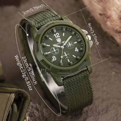 Men Watches Casual Military Quartz Sport Wristwatch Nylon Band Male Clock Watch Relogio Masculino（Without Box） - BeeTrendyShop.COM