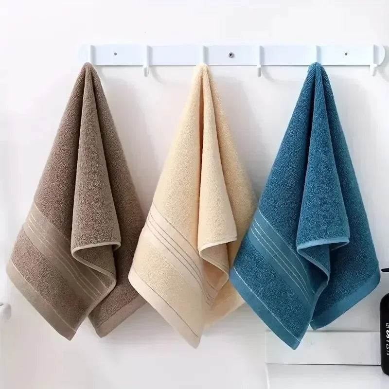 2-Pack Thickened Cotton Face Towels – Soft, Absorbent & Quick-Dry 34x75cm