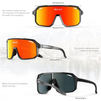 SCVCN Cycling Glasses – UV400 Mountain Bike & Hiking Sports Eyewear