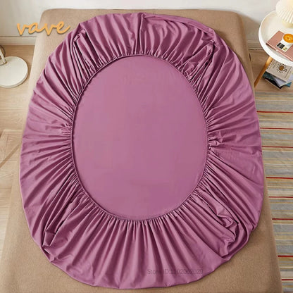 Fitted Bed Sheet with 360° Elastic Band – Mattress Protector Cover for Single, Double, King & Queen 160x200