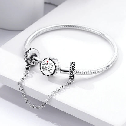 925 Sterling Silver Safety Chain Travel Charm Beads – Aircraft, Earth & Camera