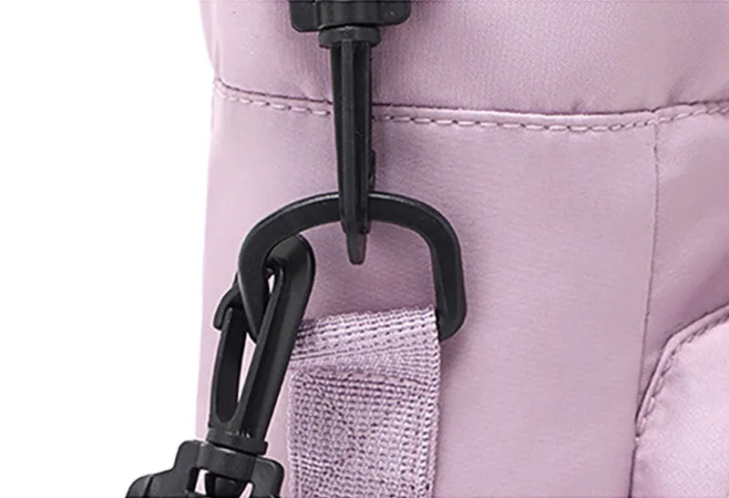 Portable Water Bottle Bag with Phone Pocket & Adjustable Strap – Insulated Thermal Outdoor Sports Bag