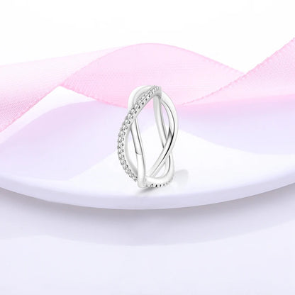 925 Sterling Silver Zircon Star Geometric Ring – Engagement Jewelry for Women