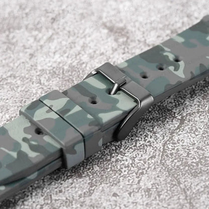 Men Women Bracelets Camouflage Silicone Watch Strap Rubber Watchband 22mm High Quality Sport Wristbands for Huawei Watch GT2/GT3 - BeeTrendyShop.COM