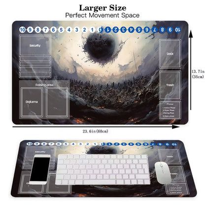 Magic Damnation MTG Playmat – Large Gaming Mouse Pad for Card Games | Custom Rubber Bottom 80x40cm