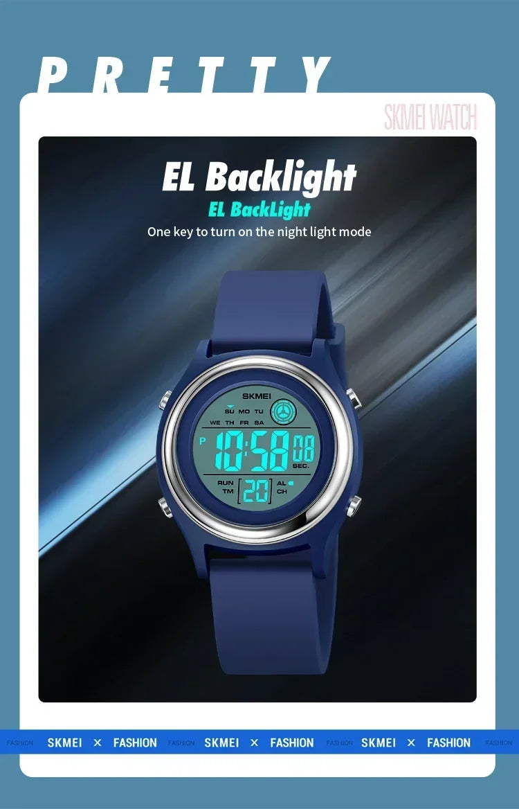 SKMEI 2094 Luxury Watch for Women Stopwatch Lady Waterproof Shockproof LED Display Countdown Ladies Digital Wristwatches Clock - BeeTrendyShop.COM