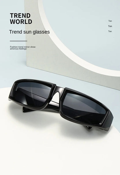 Futuristic Punk Sunglasses – UV400 Concave Shape Cool Style for Men & Women