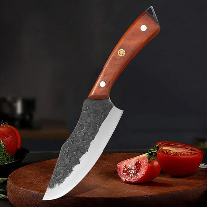 Forged Stainless Steel Meat Cleaver – Multifunctional Boning & Slicing Knife with Cover