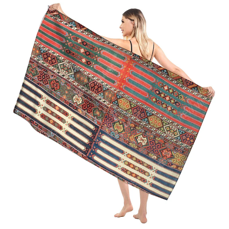 Quick-Dry Microfiber Beach & Bath Towel – Lightweight, Super Absorbent