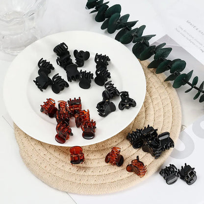 Mini Black Hair Claw Clips Set – Plastic Ponytail Holder for Women, Girls & Kids (10/20/30Pcs)