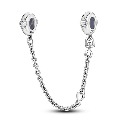 925 Sterling Silver Tree of Life & Peach Heart Charm Bead – Sweet Love DIY Jewelry