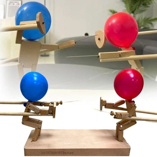 Balloon Battle Handmade Wooden for 2 Players