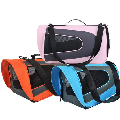 Soft Breathable Pet Carrier Bag – Shoulder Sling for Cats & Dogs | Airline Approved Travel Bag