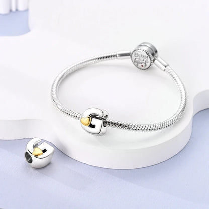 925 Sterling Silver A-Z Letter Charm Beads – Gold Alphabet DIY Birthday Jewelry
