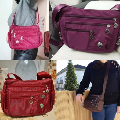 Women's casual large capacity crossbody bag, multifunctional waterproof shoulder bag, shopping handbag - BeeTrendyShop.COM