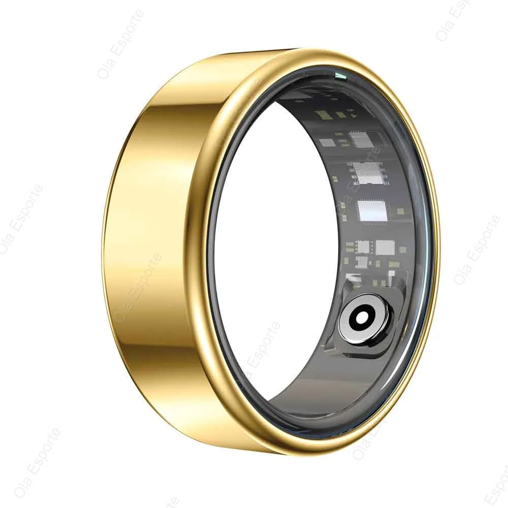 New Smart Ring Men Women, Heart Rate and Blood Oxygen Monitor Smart ring IP68 & 5ATM Waterproof, Multi-sport Mode Rings Man