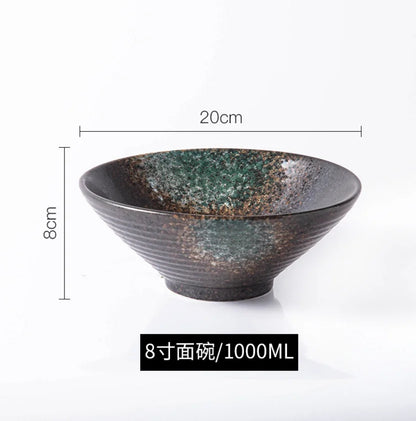 Japanese Ceramic Ramen & Noodle Soup Bowl – Authentic Tableware for Home & Restaurant