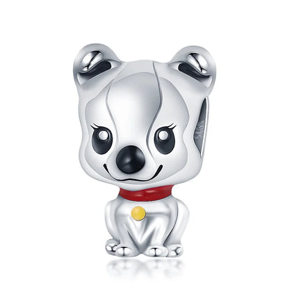 925 Sterling Silver Cat & Dog Charm Bead – DIY Jewelry for Women