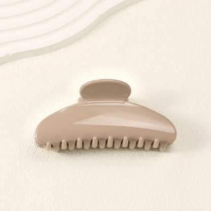 11CM Large Hair Claw Clip – Simple Plastic Crab Clamp for Women & Girls