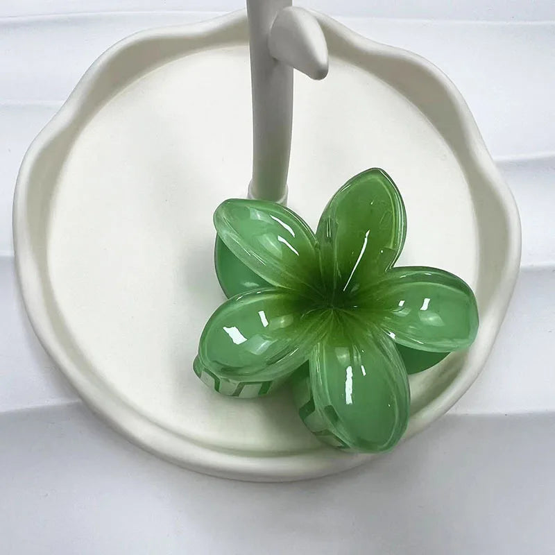 Large Flower Hair Claw Clip – Matte Sweet Barrette for Women & Girls