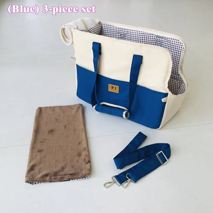 Pet Carrier Shoulder Bag for Cats & Small Dogs – Breathable Travel Bag