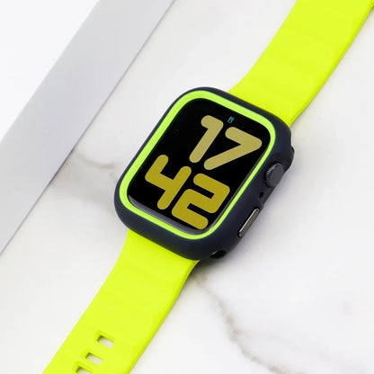 Silicone Sport Strap+Case for apple watch 9 8 7 6 SE 5 Ultra 2 Belt Bracelet Iwatch Series 49mm 45mm 41mm 44mm Protective Cover - BeeTrendyShop.COM