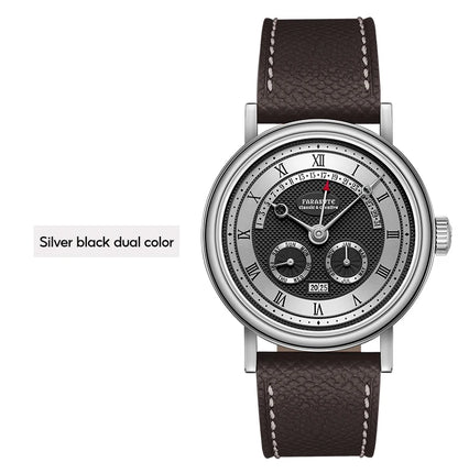 FARASUTE Men's Automatic Mechanical Watch – Flyback Seagull Movement, Sapphire Crystal