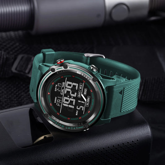Digital Watches for Men  50m Waterproof  Sports Watches LED Big Dail Display Digital Stopwatch 8125 LED Watch Men's Wristwatches