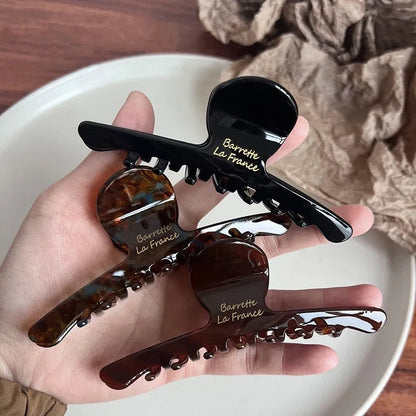 Acetate Leopard Hair Claw Clip – Chic Barrette for Women & Girls