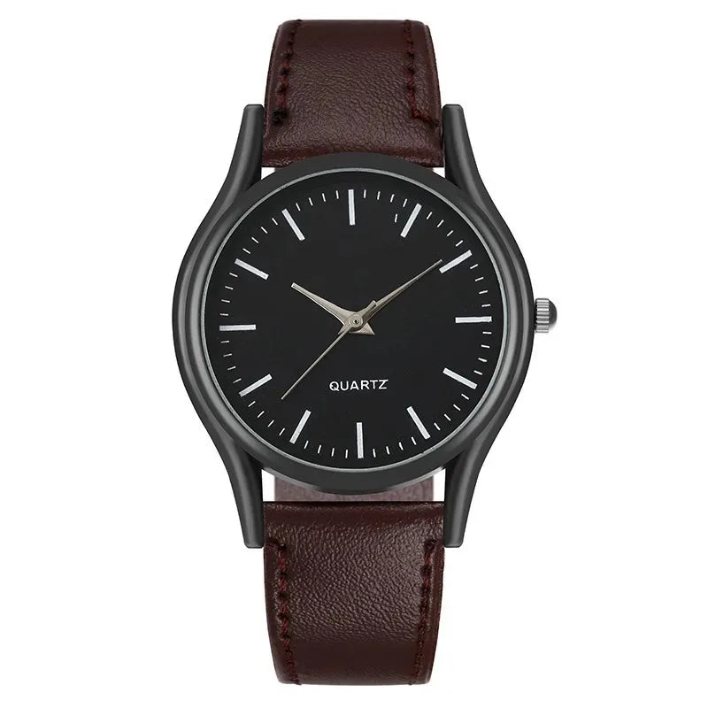 2024 New Couples Watches Leather Strap Minimalist Fashion Quartz Wristwatches Multiple Colors for Loved Ones Gift parejas reloj