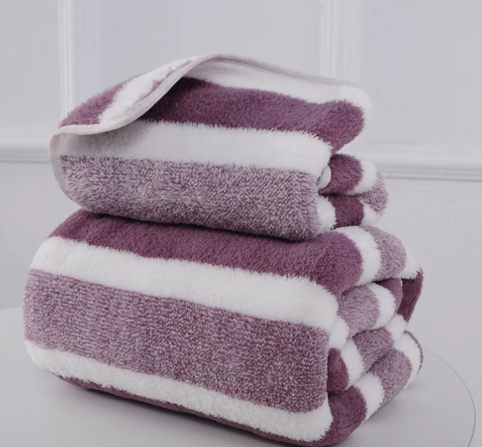 1 Pc Thickened Absorbent Bath Towel Soft Face Towel for Home - BeeTrendyShop.COM