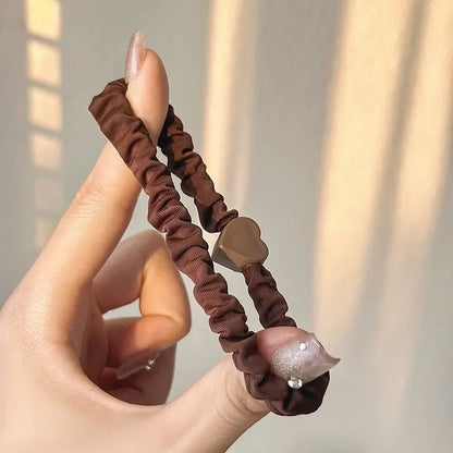 5pcs/Bag Seamless Bow Hair Ties - BeeTrendyShop.COM