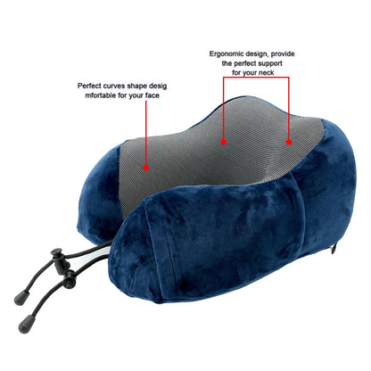 Soft Travel Pillow U Shaped Travel Healthcare Memory Foam Neck Cervical Airplane Pillow Neck Cushion - BeeTrendyShop.COM