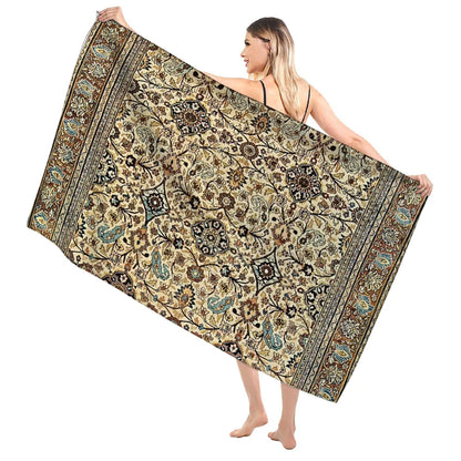 Quick-Dry Microfiber Beach & Bath Towel – Lightweight, Super Absorbent