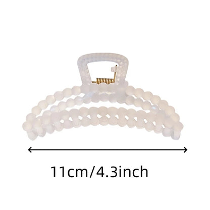 Large Clear Hair Claw Clip – 4.5-Inch Transparent Hairpin for Thick & Thin Hair (3Pcs)