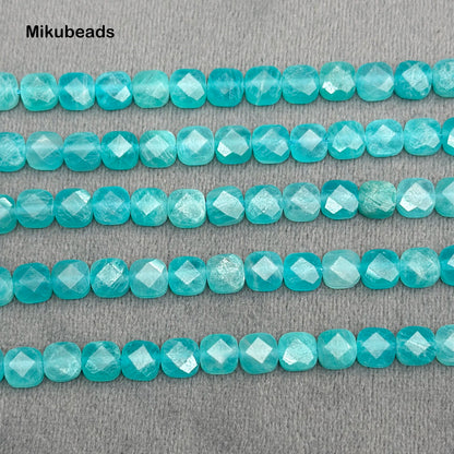 Natural Amazonite Square Loose Beads 2.8×6mm – DIY Necklace & Bracelet Making