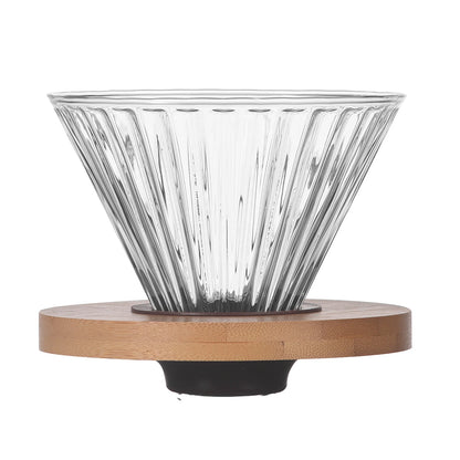 600ML Glass Coffee Server – Pour Over Drip Pot for Home & Camping