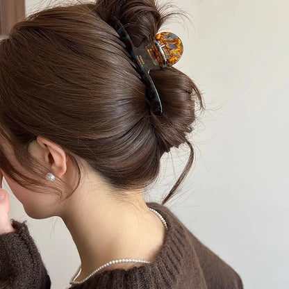 Acetate Leopard Hair Claw Clip – Chic Barrette for Women & Girls