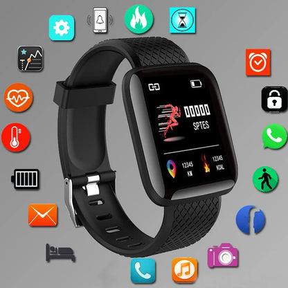 Smartwatch – Message Alerts, Fitness Monitor, Smart Bracelet, Birthday Gift for Men & Women