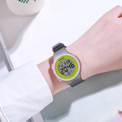 SYNOKE Women's Watches Thin Luxury Swim Waterproof Digital Sport Watch For Men LED Electronic Clock Multifunc Diving Wristwatch - BeeTrendyShop.COM