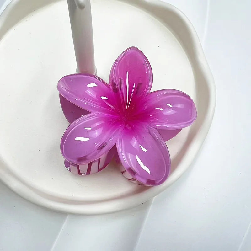 Large Flower Hair Claw Clip – Matte Sweet Barrette for Women & Girls