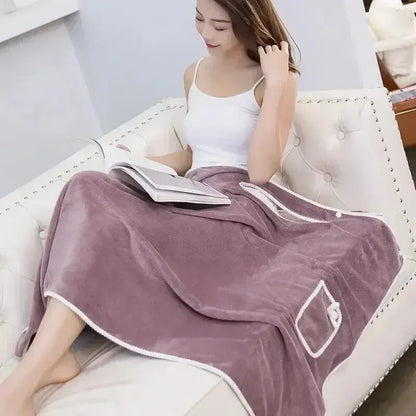 Womens Bath Towels Girls Wearable 140*85Cm Fast Drying Bathing Beach Spa Bathrobes Wash Clothing, Shower Bath And Gym Towel - BeeTrendyShop.COM