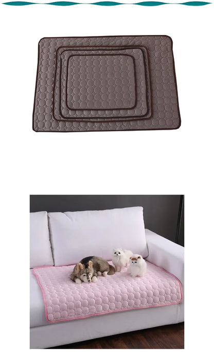 Summer Cooling Mat for Dogs & Cats - Extra Large Pet Cooling Pad - BeeTrendyShop.COM