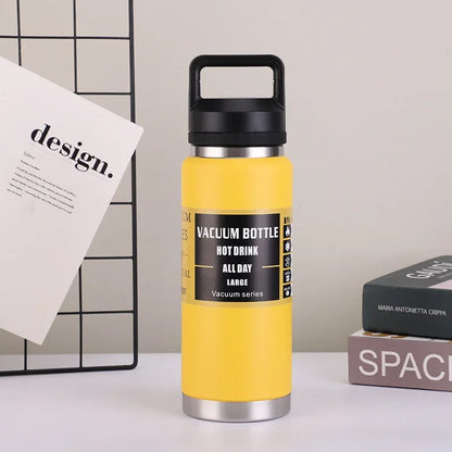 800ML Large Capacity Stainless Steel Thermos – Leakproof Vacuum Flask Sports Bottle