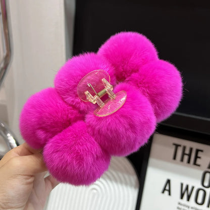 Furry Korean Hair Claw Clip – Fashion Barrette for Women