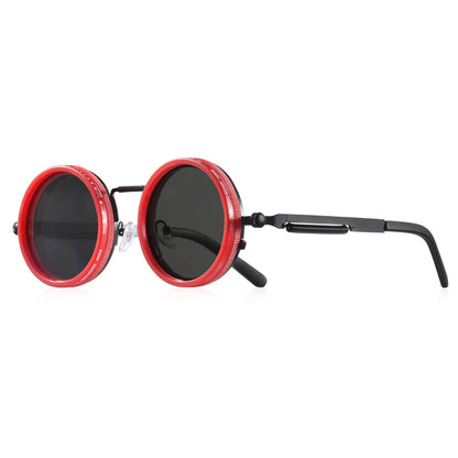 CRIXALIS ND9 Polarized Round Sunglasses – Adjustable Dimming UV400 Alloy Frame