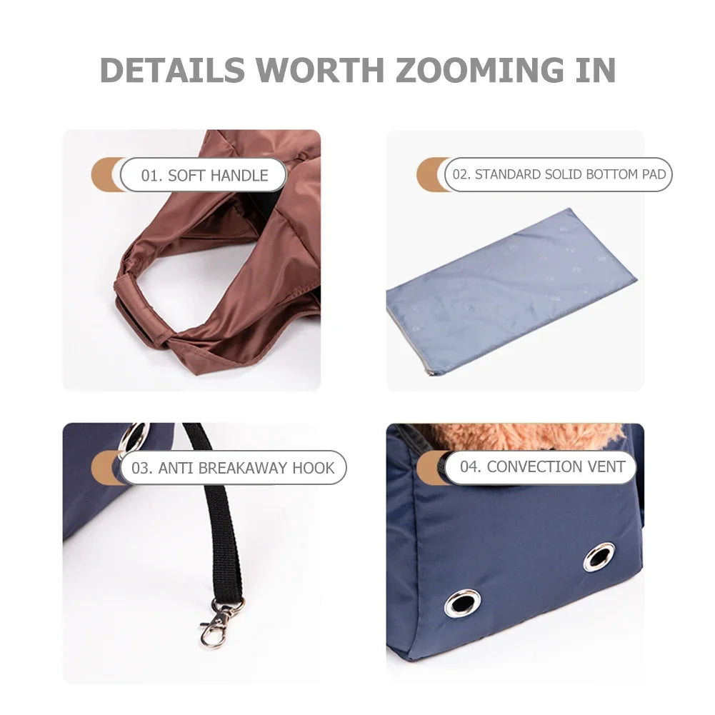 Breathable Pet Carrier Bag – Cat & Dog Travel Shoulder Bag